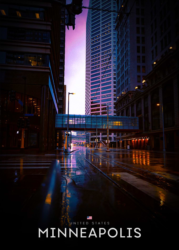 Minneapolis Cityscape at Dusk
