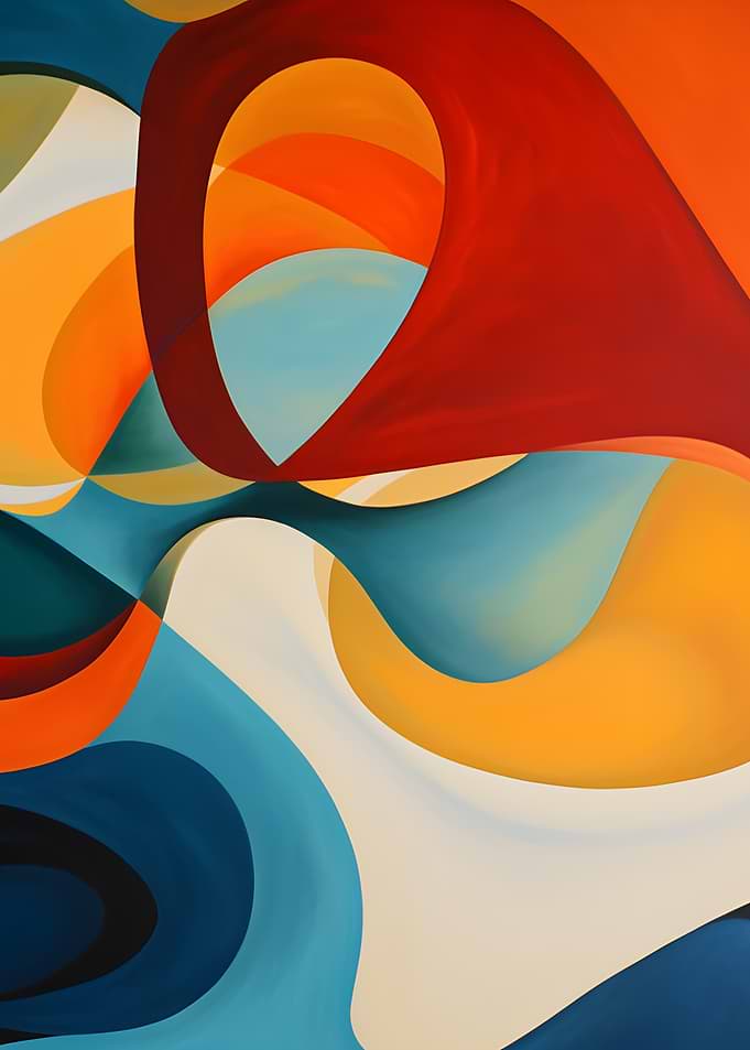 Abstract Swirls of Color