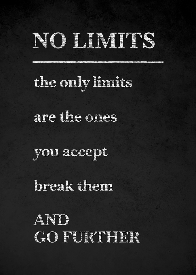 No Limits Motivational Quote v4