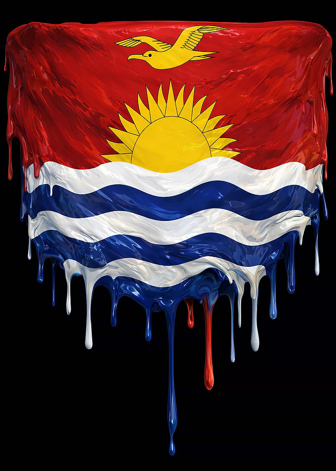 Dripping Kiribati Flag