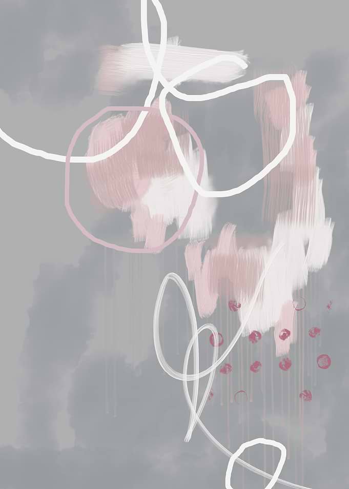 Abstract Brushstrokes and Lines