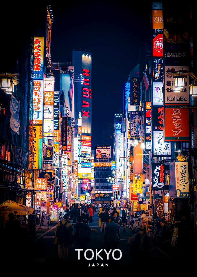 Tokyo Street at Night