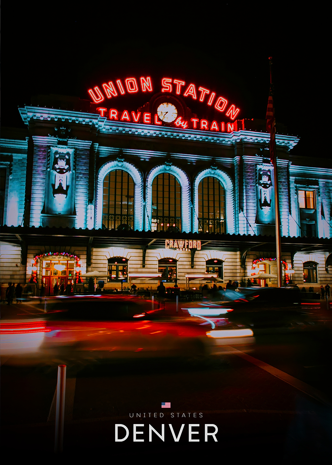 Denver Union Station at Night