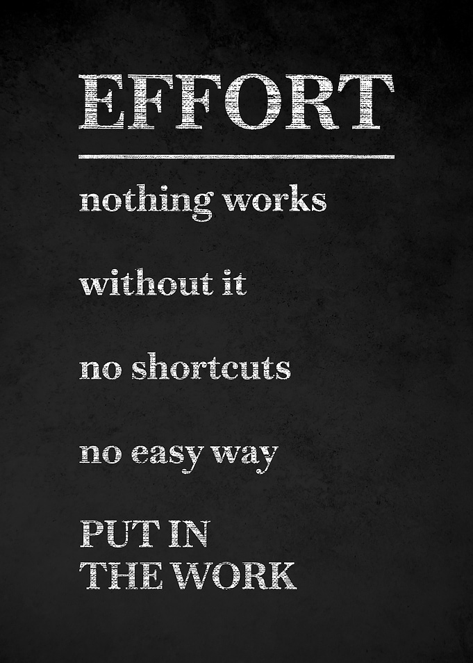 Effort Motivational Quote v4