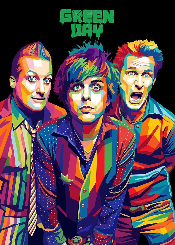 Green Day Band Pop Art