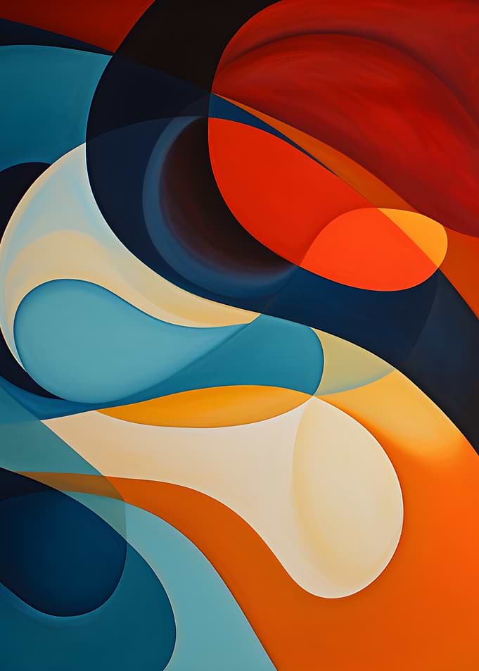 Abstract Swirls of Color