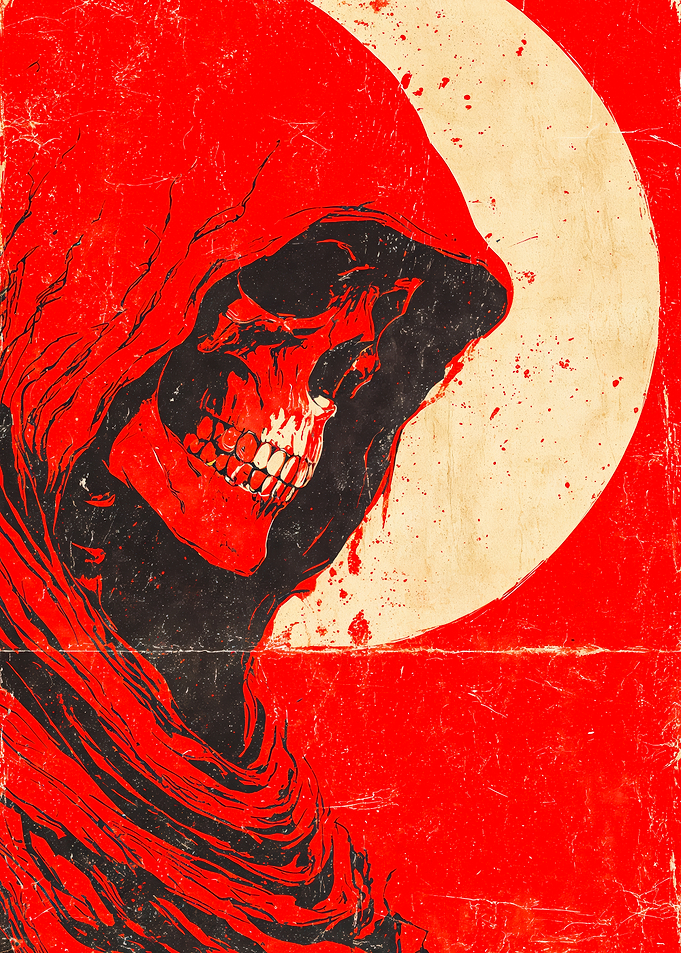 Red Hooded Grim Reaper Moon