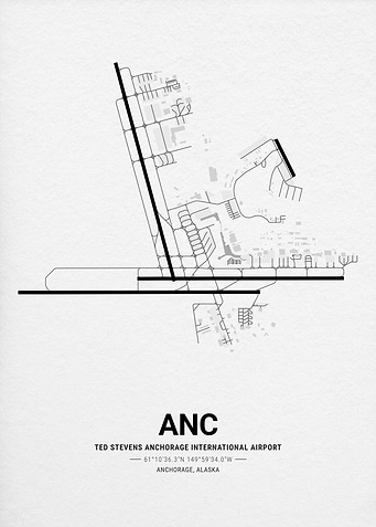Ted Stevens Anchorage International Airport Map