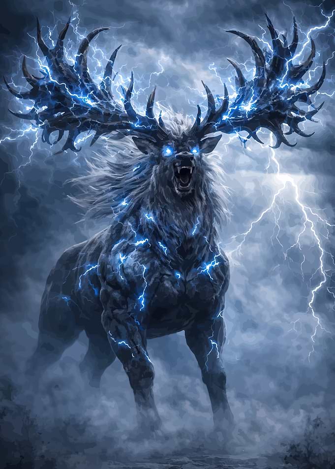Mythical Thunder Stag