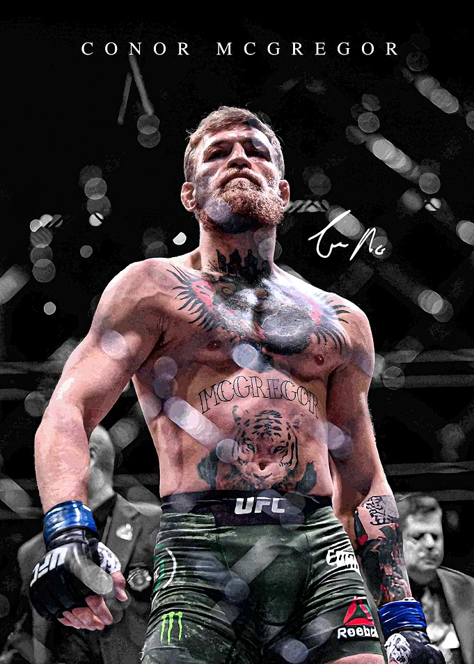 Conor McGregor UFC Fighter Portrait