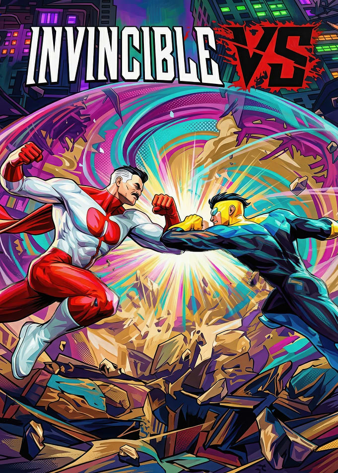 Invincible vs Omni-Man Comic Cover
