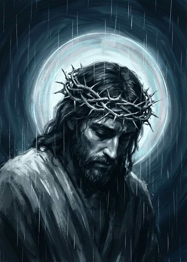 Jesus in the Rain
