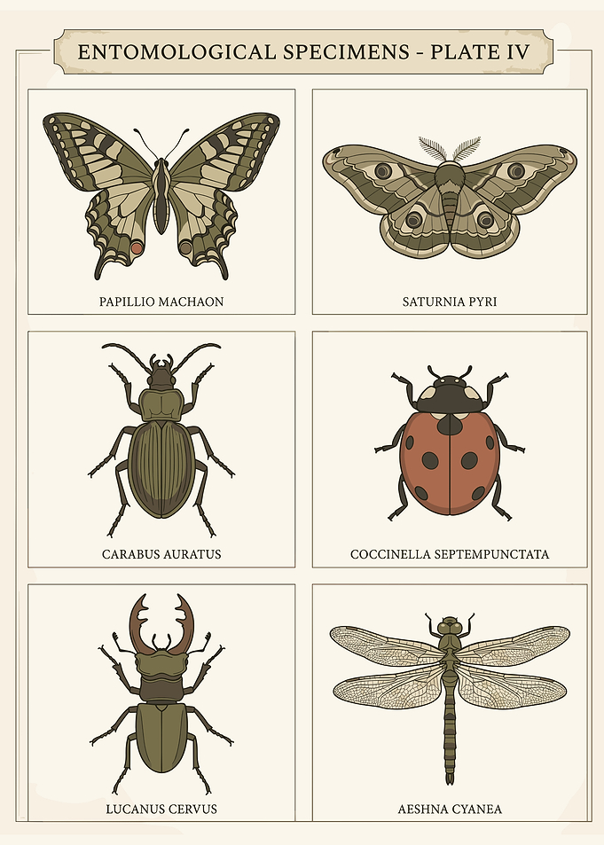 Entomological Specimens Plate IV