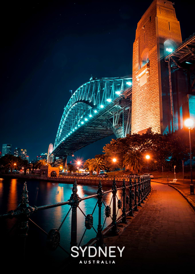Sydney Harbour Bridge at Night