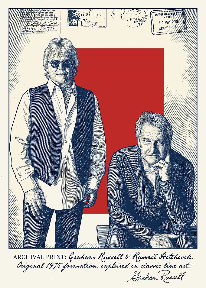 Graham Russell and Russell Hitchcock Archival Print