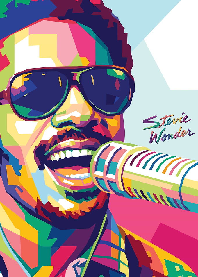 Stevie Wonder Pop Art Portrait