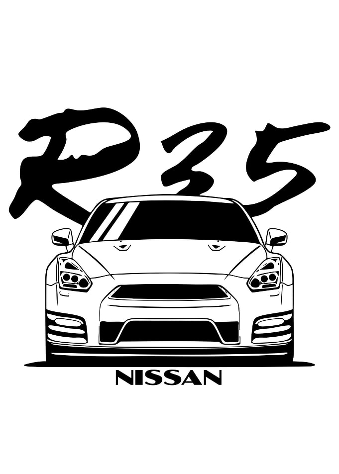 Nissan R35 GT-R Car Art