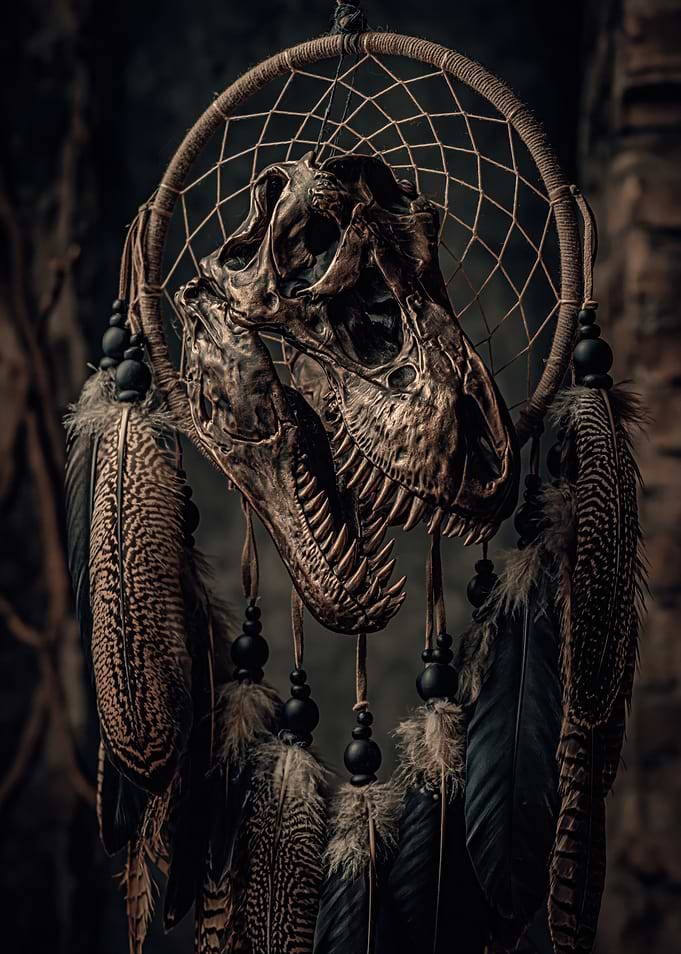Dinosaur Skull Dreamcatcher