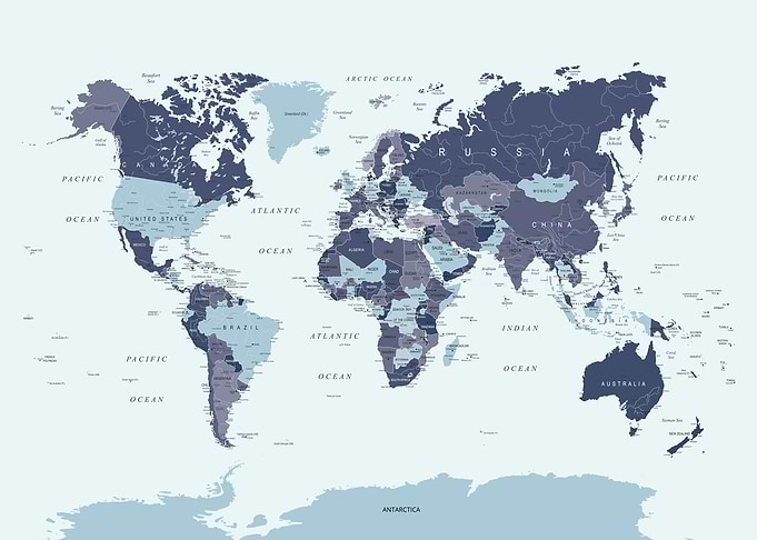 World Map with Countries