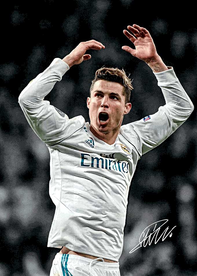Cristiano Ronaldo celebrating
