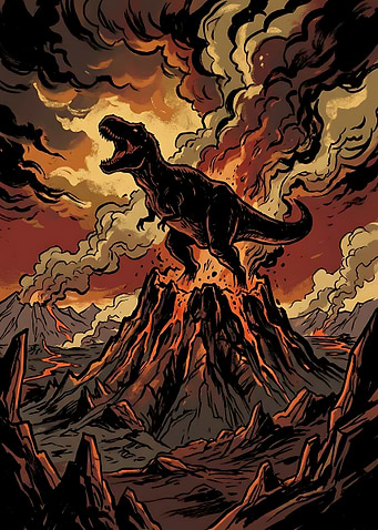 Vintage T-Rex Design