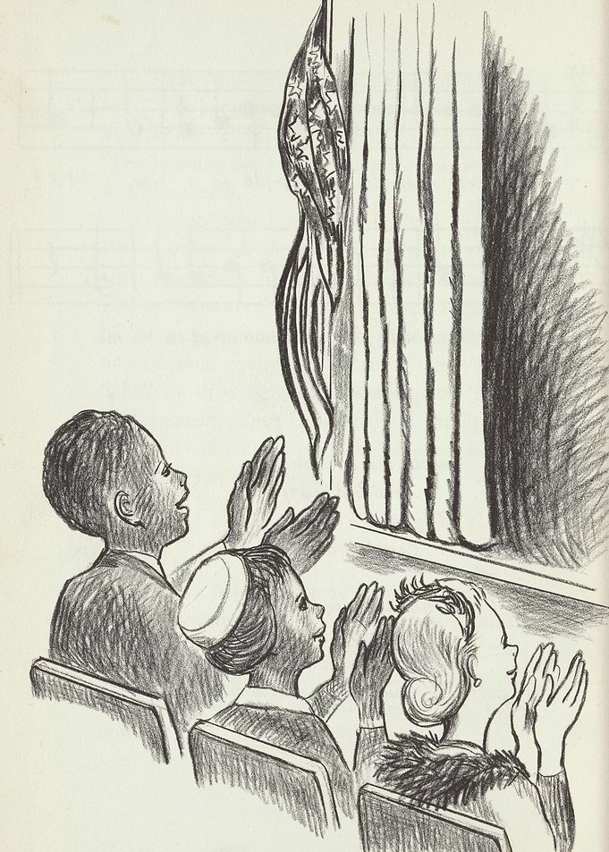 Children watching a performance