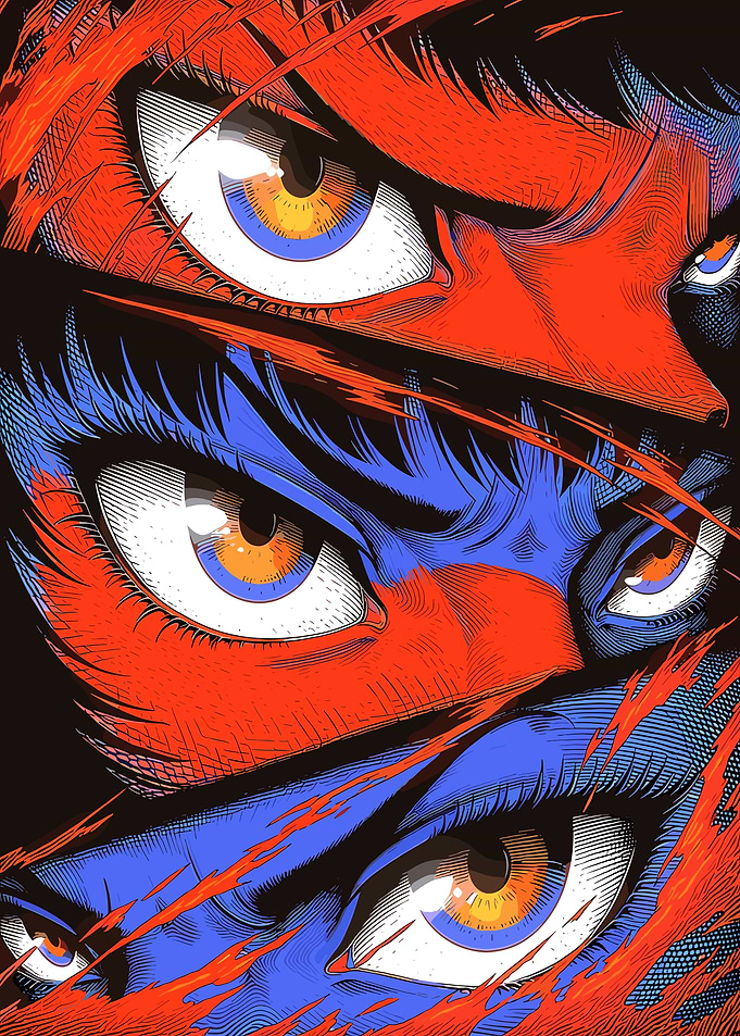 Intense Anime Eyes