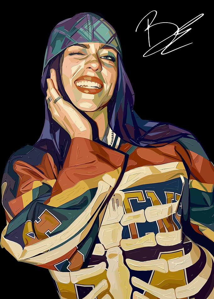 Billie Eilish Pop Art Portrait