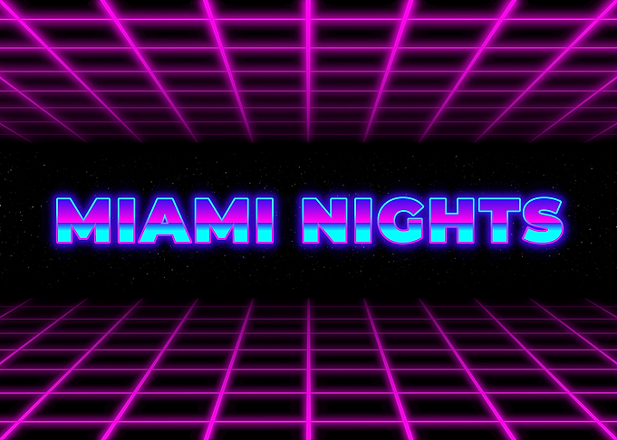 Miami Nights Neon Grid