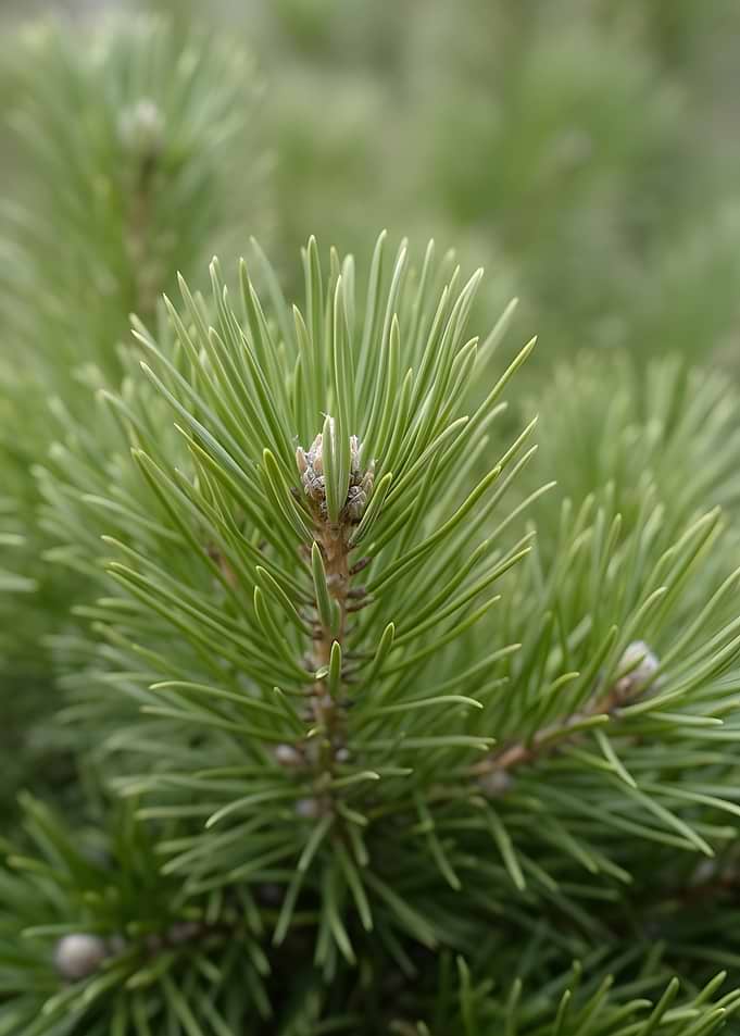 Pine Tree Needles and Buds