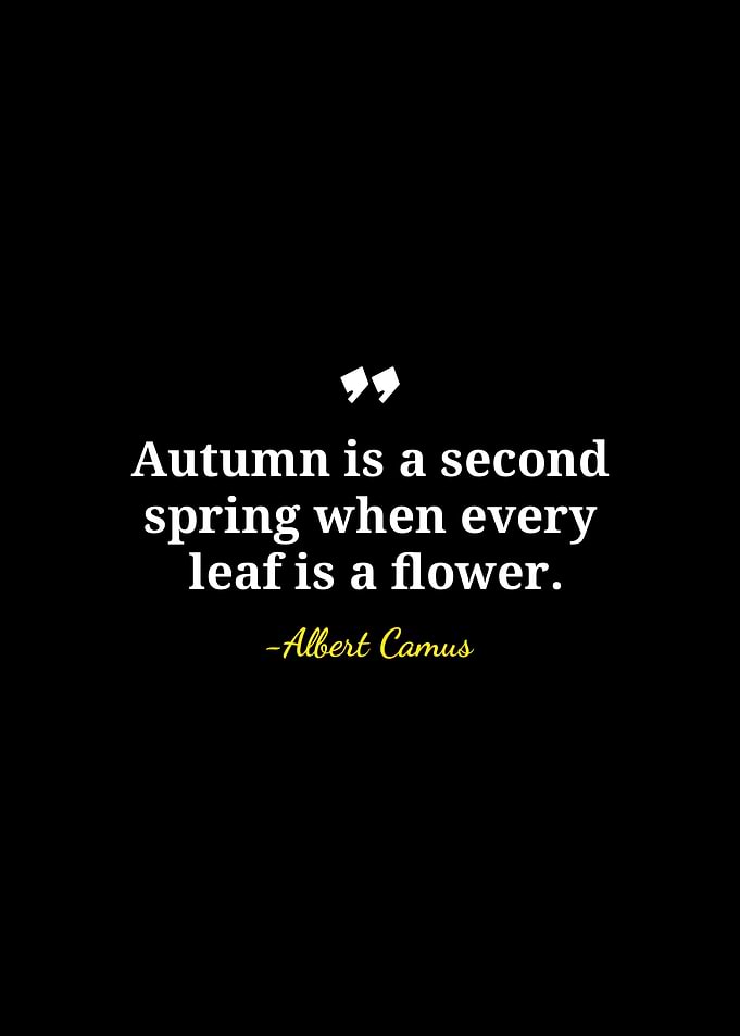 Autumn is a second spring quote