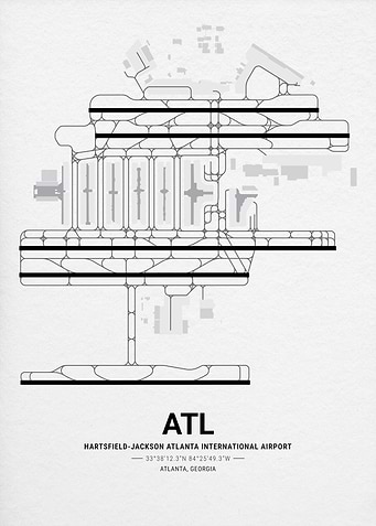 Hartsfield-Jackson Atlanta International Airport Map