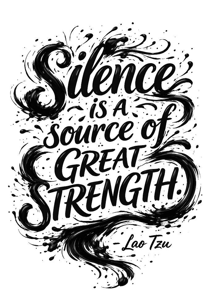Silence is a Source of Great Strength Quote