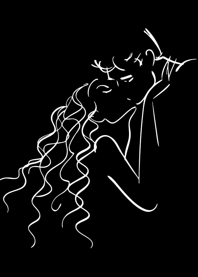 Couple in a Romantic Embrace