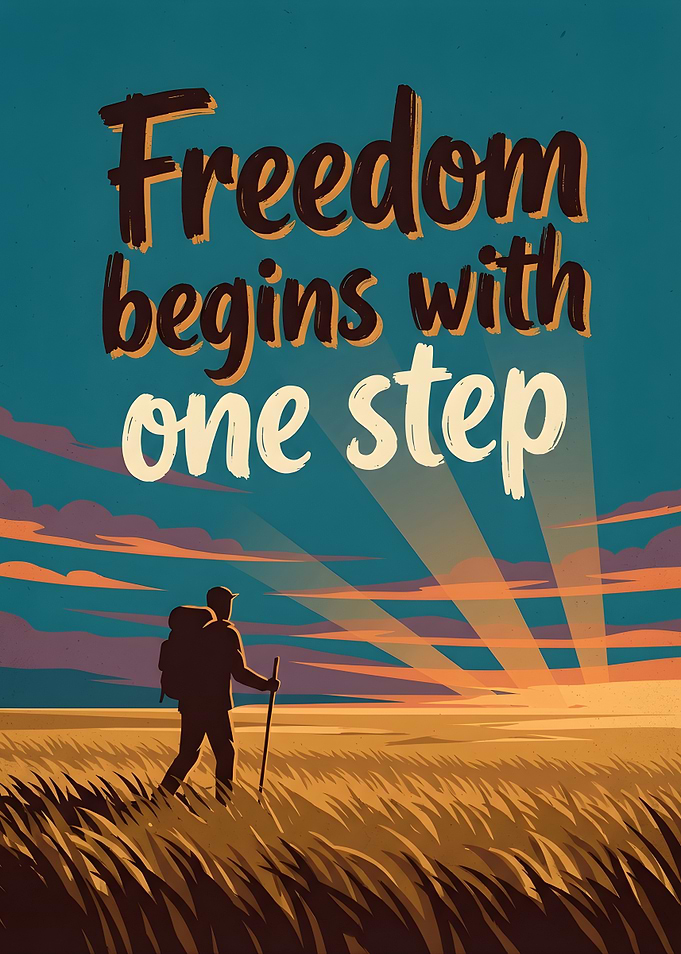 Freedom Begins With One Step