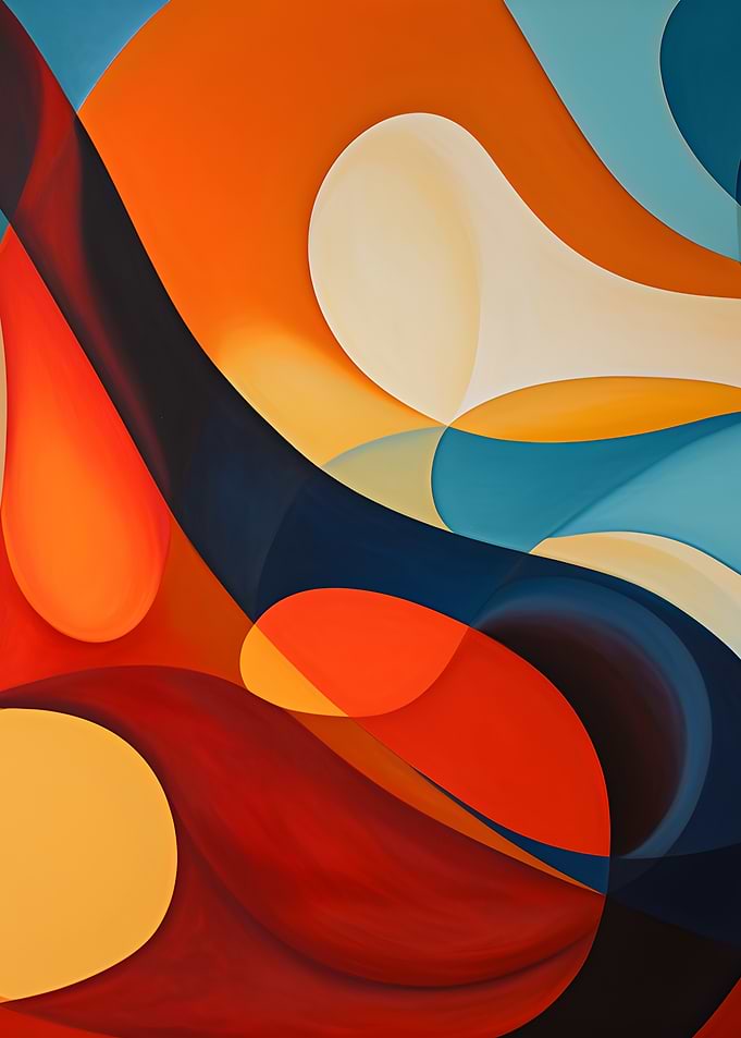Abstract Swirls of Color