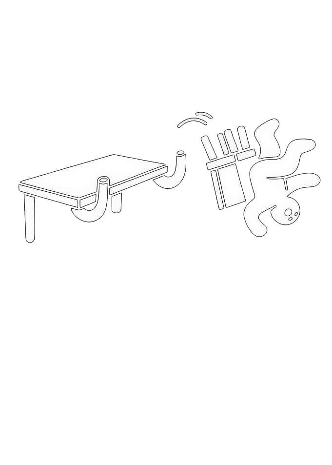 Table and Falling Figure