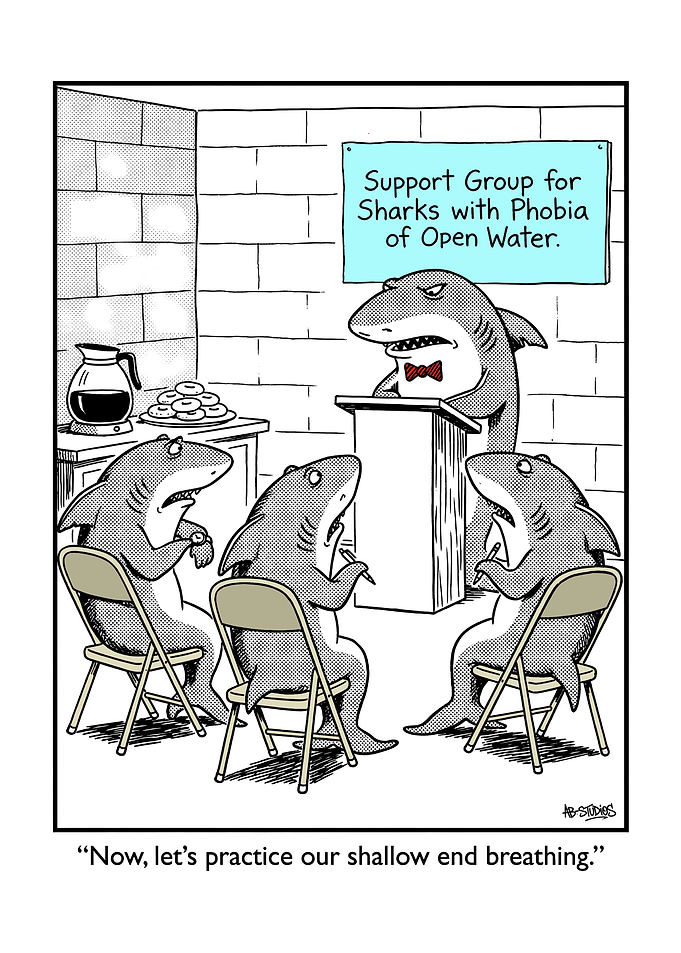 Sharks in a Support Group