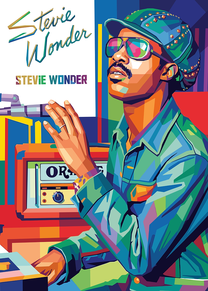 Stevie Wonder Pop Art Portrait