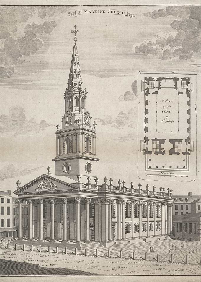 St. Martin's Church Architectural Drawing