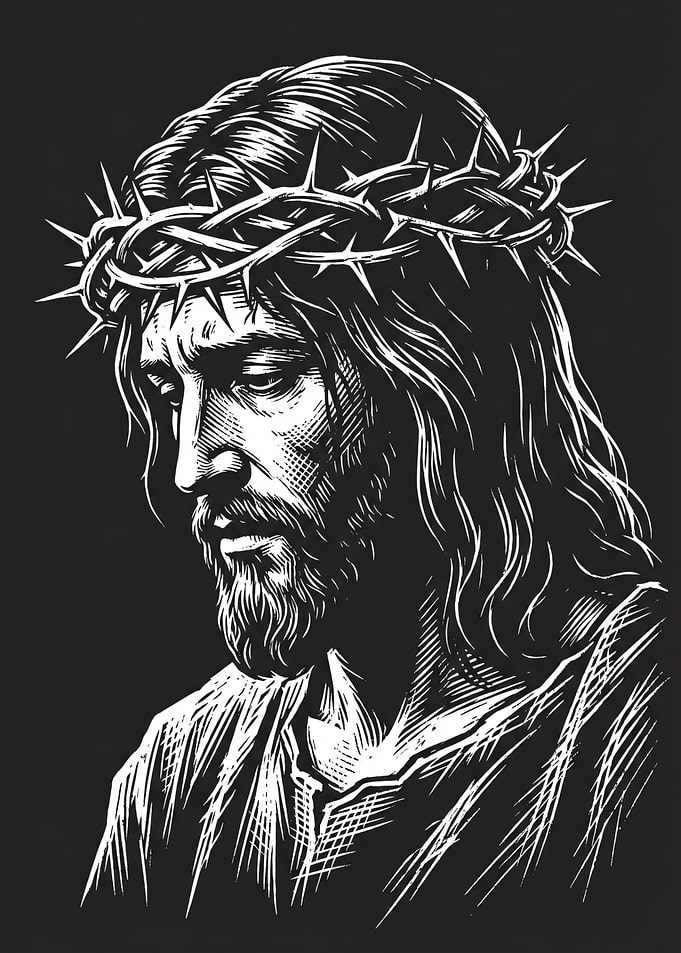Jesus Christ with Crown of Thorns