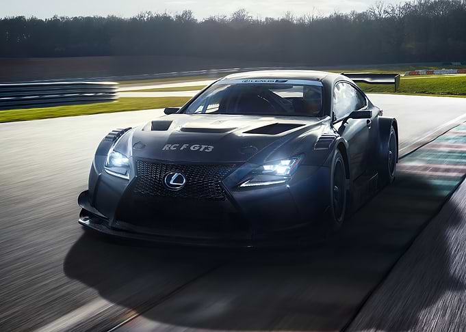 Lexus RC F GT3 Race Car on Track