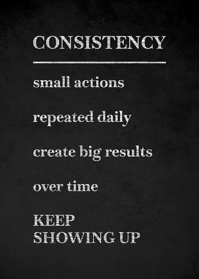 Consistency Motivational Quote v4