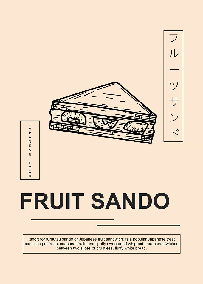 Fruit Sando Illustration