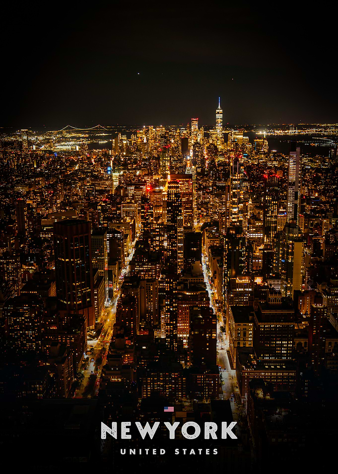 New York City Skyline at Night