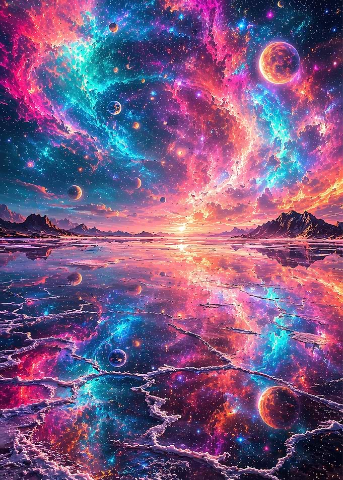 Cosmic Landscape Reflection
