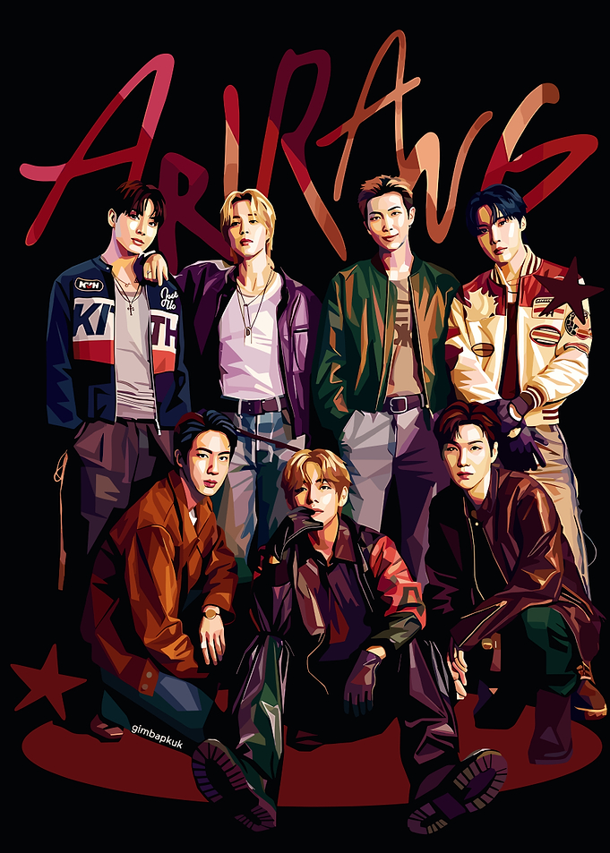 BTS 'ARIRANG' Pop Art Illustration