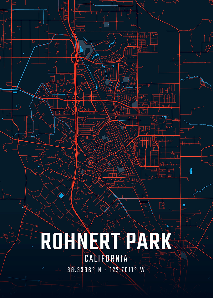 Rohnert Park California City Map
