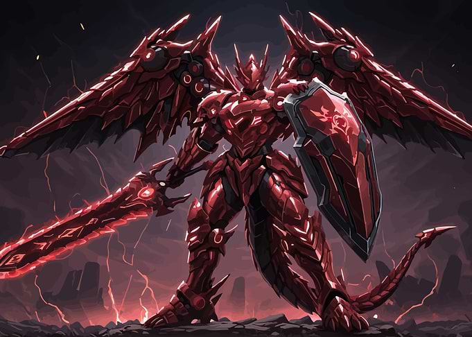 Red Dragon Mech Warrior