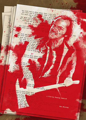 The Shining Jack Nicholson Axe Poster